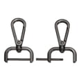 thumbnail image 1 of Ganchos de Cierre Giratorio de 1 Pulgada, 2 Pcs Gancho Desmontable para Correa de Bolsa, Lanyard, Manualidades de Hardware, Negro, 1 of 7
