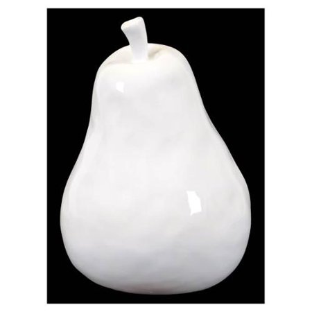 Small Decorative Ceramic Pear in White - Walmart.com