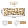 thumbnail image 3 of Fotbe Set With Peanut Funda para Almohada Corporal con Diseño, Funda de Microfibra Ultrasuave de 20x54 Pulgadas, Ropa de Cama Elegante, 3 of 7