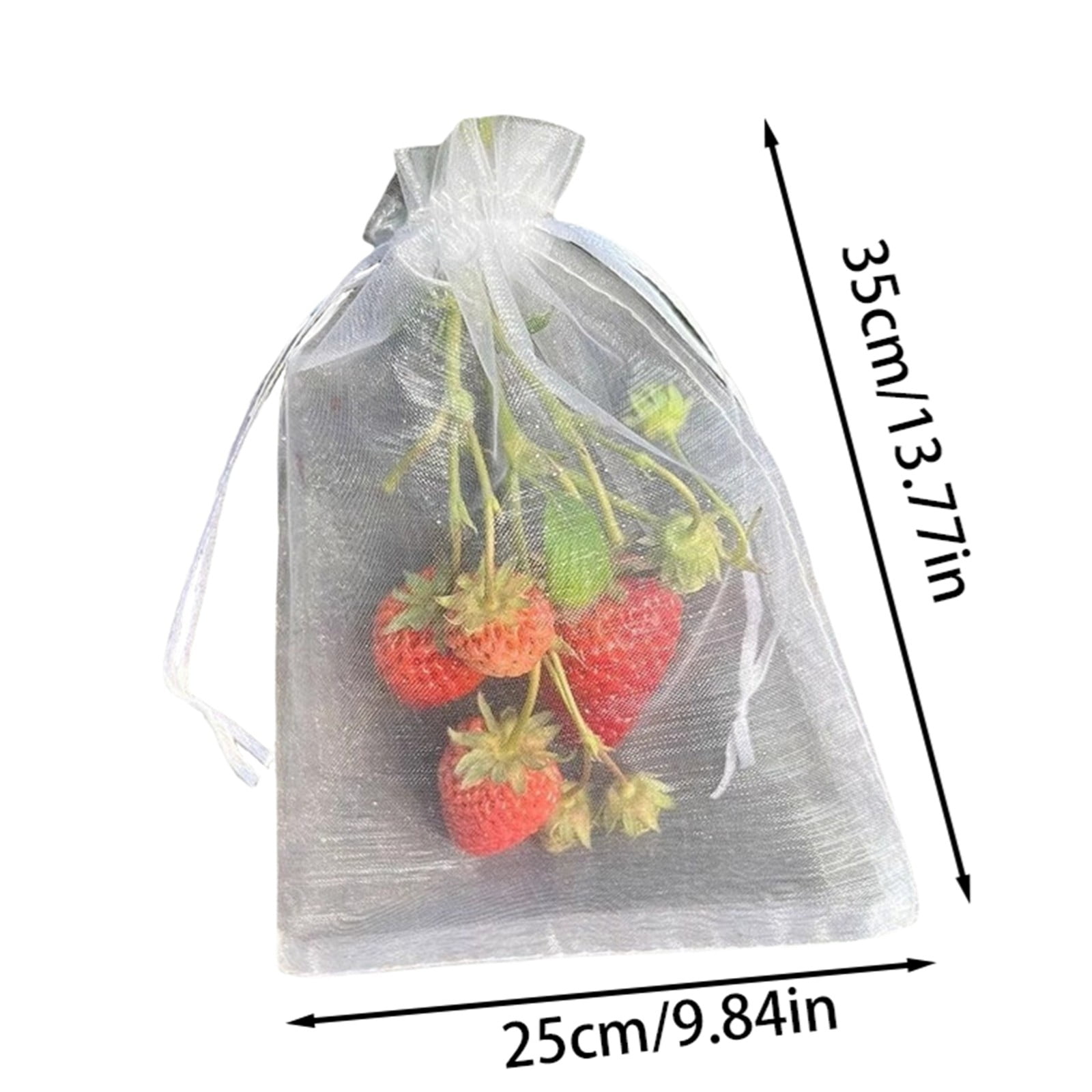 50-200PCS White Organza Bags 5x7 Inches - Sheer Drawstring Gift Bags for Wedding Favors, Baby Showers, Jewelry & Party Decor - Bulk Mesh Favor Pouches