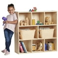 thumbnail image 1 of ECR4Kids Streamline Armoire de Rangement en Bouleau à 8 Compartiments, Étagères de Rangement en Bois pour Jouets pour Enfants, 36 Pouces H, 1 of 6