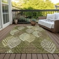 thumbnail image 6 of Addison Rugs Chantille Indoor/Outdoor Transitional Floral Olive Washable Rectangle Rug, 10' x 14', 6 of 6
