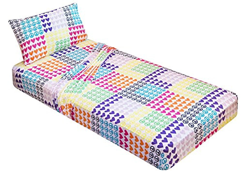 cot bed sheet size