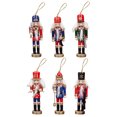 thumbnail image 4 of Miangastore Mini Nutcracker Ornaments Traditional Style Plastic 6Pcs, 4 of 9