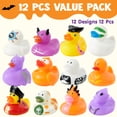 thumbnail image 4 of Joyfy 12 Pcs Halloween Rubber Ducks,Halloween Toys Glow-in-The-Dark Rubber Ducks in Bulk for Baby Toddlers Kids,Halloween Bath Toy Basket Prizes,Halloween Toys for Trick or Treaters, 4 of 7