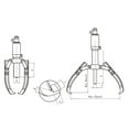 thumbnail image 4 of Hydraulic Gear Puller with Separable Pump (10tons / Ø2-14) (L-10F-MP), 4 of 5