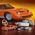 thumbnail image 5 of Mattel Brick Shop Hot Wheels '71 Lamborghini Miura P400 SV Building Toy Kit (1523 Pieces), for Collectors, 5 of 6