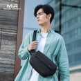 thumbnail image 3 of MARK RYDEN Mark Ryden Stylish Magnetic Buckle Chest Bag for Men - Waterproof Oxford Fabric, Multi-Layer Design, Elegant Black, Fits 11-Inch Devices, 3 of 7