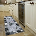 thumbnail image 5 of Ottomanson Non-Slip Rubberback Rooster 2x5 Kitchen Runner Rug, 20" x 59", Gray, 5 of 9