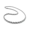 thumbnail image 7 of K-KED 925Sterling Silver Fashion Flash Wrested Rope Chains Necklace 4mm 16"-30"-28, 7 of 7
