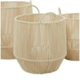 thumbnail image 4 of Studio 350 Cream Cotton Natural Storage Basket (Set of 3) S/3 18", 16", 15"H, 4 of 5
