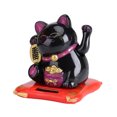 thumbnail image 3 of Gato Acogedor Con Energía Solar Lindo Saludando Suerte Riqueza, 3 of 8