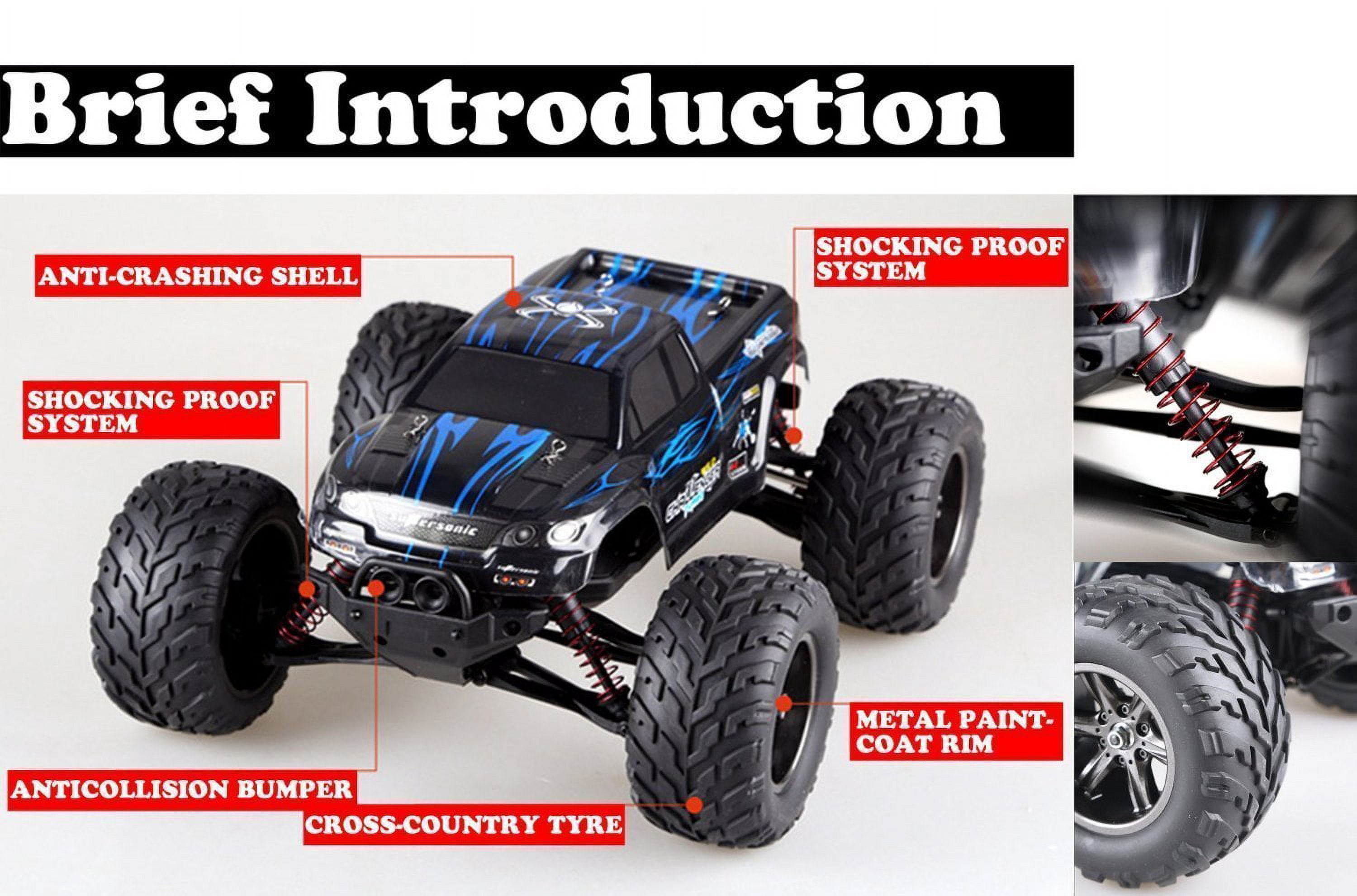 FMT 1/12 IPX4 Scale Electric RC Car Offroad 2.4Ghz 2WD High Speed 33+MPH Remote Controlled Car Truck (Color: Blue)