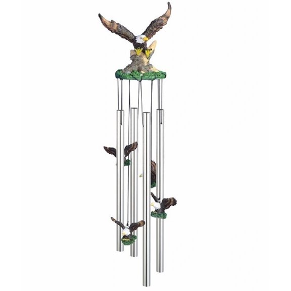 FC Design 23" Long Eagle Round Top Wind Chime Garden Patio Decoration