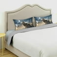 thumbnail image 5 of Wolf Satin Pillowcase for Hair and Skin Silk Pillowcase Soft Breathable Sleeping Pillow Covers Smooth Cooling Pillowcase with Envelope Closure Size Standard 20x40 in Home Decor Gifts, 5 of 7