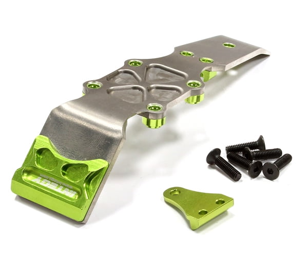 Integy RC Toy Model Hopups T3439GREEN Billet Machined Titanium Front