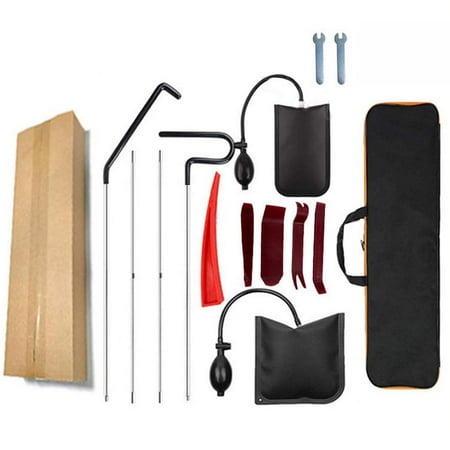 

Car Door Lock Opener Tool Kit Car Opener Kit Lockout Professional Car Kit Long Reach Tools Essentials Automotive Kit for Cars Trucks Multi-Function Out Tool Set