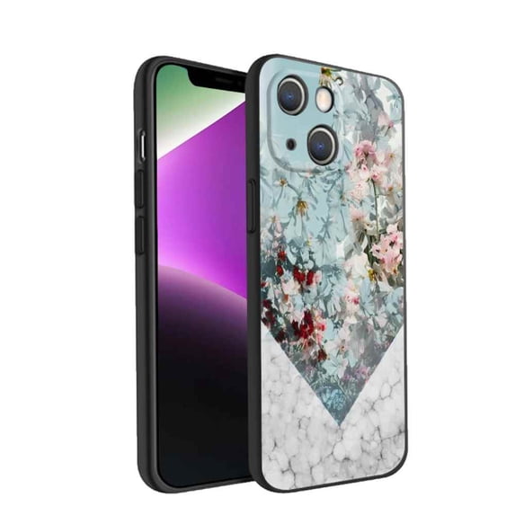 Flowers-Protective-337 Phone Case, Degined for iPhone 14 Plus Case Men Women, Flexible Silicone Shockproof Case for iPhone 14 Plus