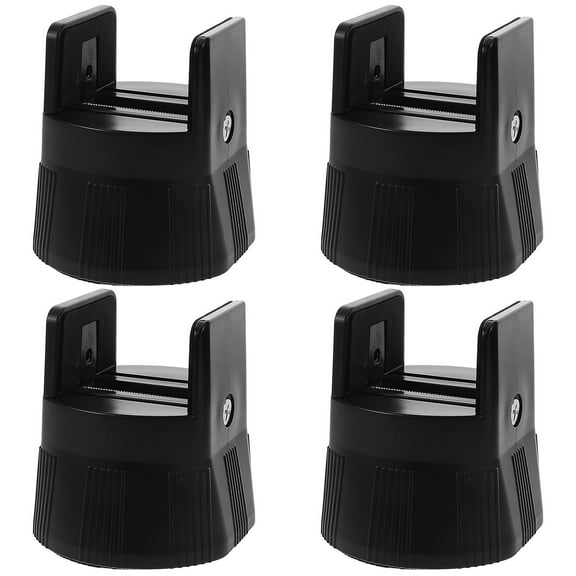 PENIKOKO Furniture Risers 4Pcs Black Abs Round for Home Appliances 3.2in Height