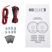 (2) ميغابايت QUART FKB169 6x9 300 واط مكبرات الصوت للسيارات + (2) 6.5 240 واط مكبرات الصوت