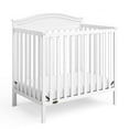 thumbnail image 3 of Graco Stella 4-in-1 Convertible Baby Mini Crib with Mattress, White, 3 of 9