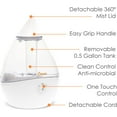 thumbnail image 3 of Ultrasonic Teardrop Humidifier for Baby, Cool Mist, Auto Shut off, Adjustable Humidity, for Nursery, Bedroom, Clear and White, 0.5 Gallon, 3 of 5