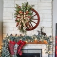 thumbnail image 4 of Christmas Wreath,Christmas Red Truck Wreaths For Front Door, Artificial Rustic Christmas Door Wreath With Bow Knot Berry Vintage Christmas Garland For Indoor Outdoor Wall Window Home Decorations, 4 of 7