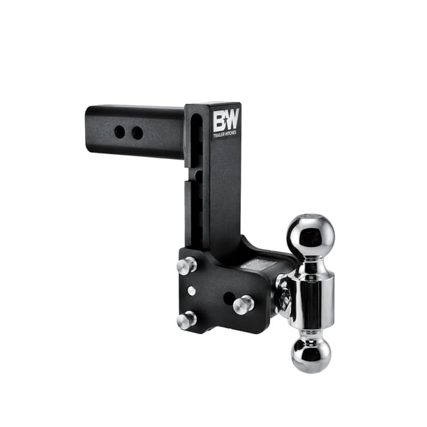 Enganche para remolque con montaje esférico en blanco y negro, enganches para remolque Tow & Stow