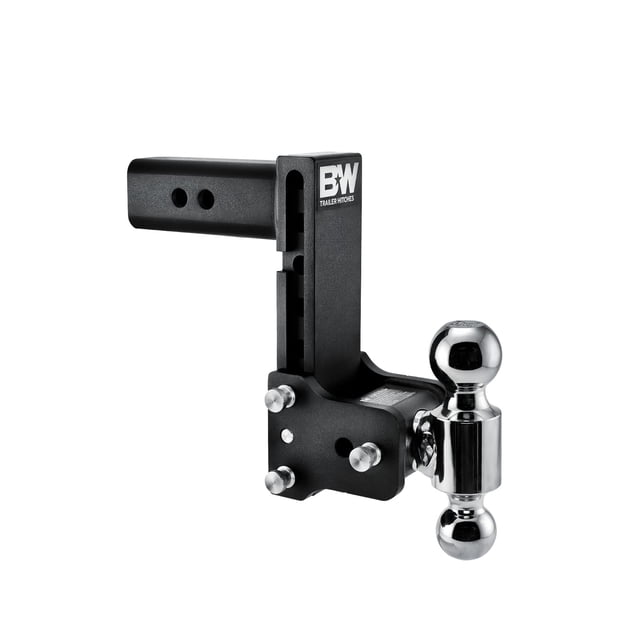 Enganche para remolque con montaje esférico en blanco y negro, enganches para remolque Tow & Stow