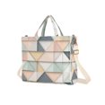 thumbnail image 7 of FORMRS Womens Corduroy Tote Bag Crossbody Shoulder Handbag with Pocket, Pink Geometric, 7 of 7