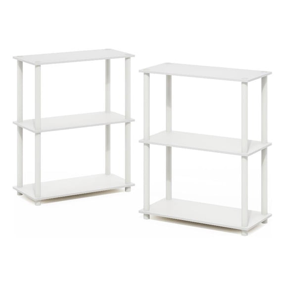 Pemberly Row 3-Tier Compact Multipurpose Shelf Display Rack (Set of 2)