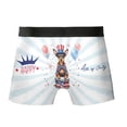 thumbnail image 2 of Happy 4th of July Patriotic Miniature Pinscher Marching Band Uniform Balloons Fireworks All Over Print Boxer Briefs Underwear for Men Dad Mini Pin Dog Lover - 13009, 2 of 6