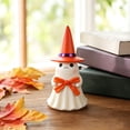 thumbnail image 4 of Halloween Night Light Witch Hat Ghost Resin 5.1in Warm LED Tabletop Ornament by OVFUIZ, 4 of 6