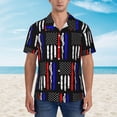 thumbnail image 3 of Men's Casual Linen Button Down Shirt Short Sleeve Beach Shirt, 3 of 8