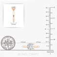 thumbnail image 5 of Bling Craft Solitaire Moissanite Engagement Ring for Women 14K Rose Gold Plated 2.5CT 8.7MM Round Cut D Color VVS1 Clarity 925 Sterling Silver Wedding Promise Rings Size 5, 5 of 6