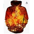 thumbnail image 1 of Hommes Femmes Unisexe Chandail à Capuche Imprimé 3d Mode Adulte Cool Animal Chandail, 1 of 2
