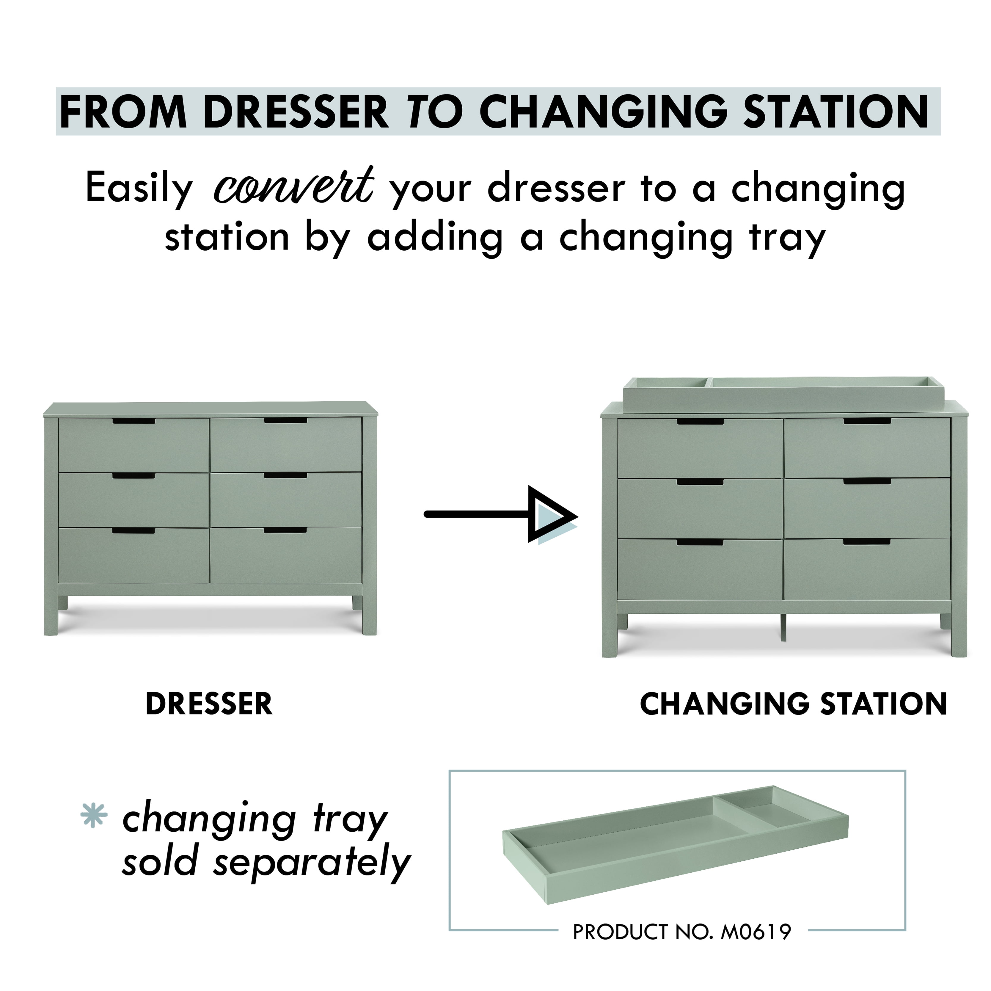 Carter's by Davinci Colby 6-Drawer Double Dresser