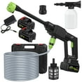 thumbnail image 2 of Anvazise Electric Pressure Washer, Cordless Power Pressure Washer, 500PSI, 1GPM, Adjustment Portable Power Cleaner with 6-in-1 Adjustable Nozzles, Battery Powered Handheld High-Pressure Washer 1 Set, 2 of 10