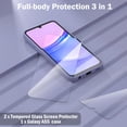 thumbnail image 3 of for Samsung Galaxy A55 5G Case with 2 Pack Screen Protector, Liquid Silicone with Soft Anti-Scratch Microfiber Lining Shockproof Protective Cover for Galaxy A55 5G Silicone Phone Case Gray, 3 of 7