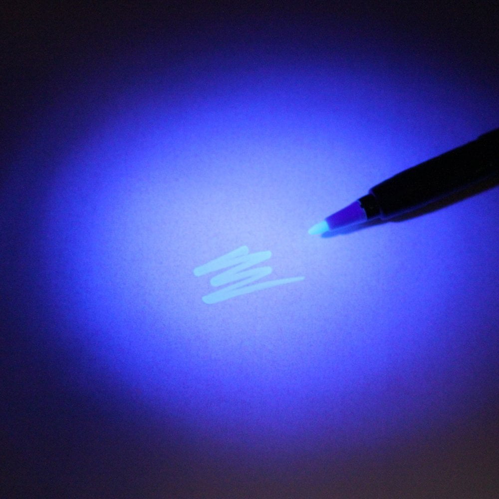Ultraviolet UV Spy Pen Highlighter Marker Invisible Ink Security Pen 3 Colors 