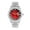 Silver; Red;, variant on Fully Iced Out Diamond Watch for Women's w/Roman Numerals Easy Read Date and Colorful Dials- Designer Hip Hop Blinged Out Timepiece - ST10226RND-LA (ST10226RND-LA SLV)