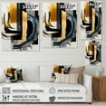 thumbnail image 4 of Designart Glam Gold And Black Expression II Canvas Wall Art, 4 of 5