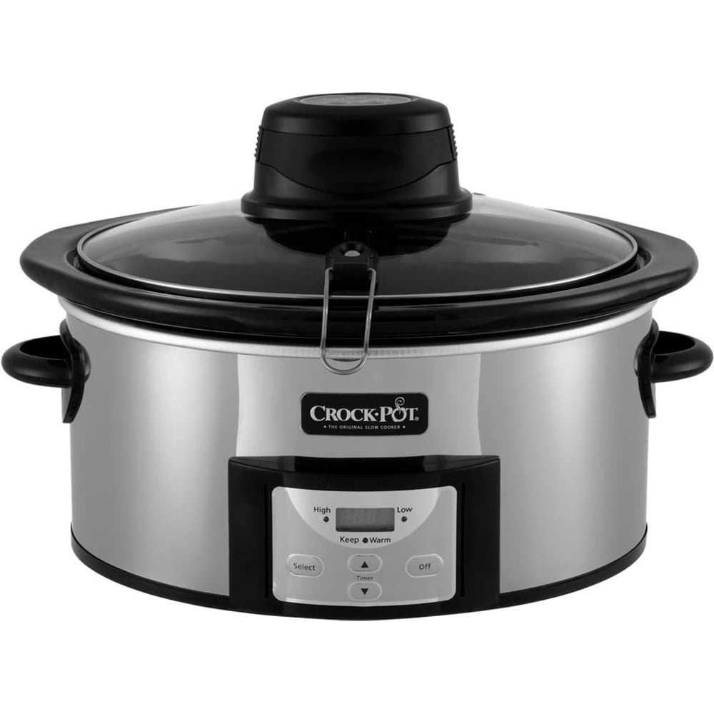 CrockPot 6.5Qt Polished Stainless Oval Programmable Digital Slow