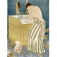 thumbnail image 2 of Cassatt, Mary 25x32 White Modern Wood Framed Museum Art Print Titled - Woman Bathing, 2 of 4