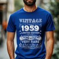 thumbnail image 2 of Vintage 1959 Limited Edition T-Shirt, Retro Birthday Shirt for Men, Perfect Gift for 1959 Birth Year, 2 of 4