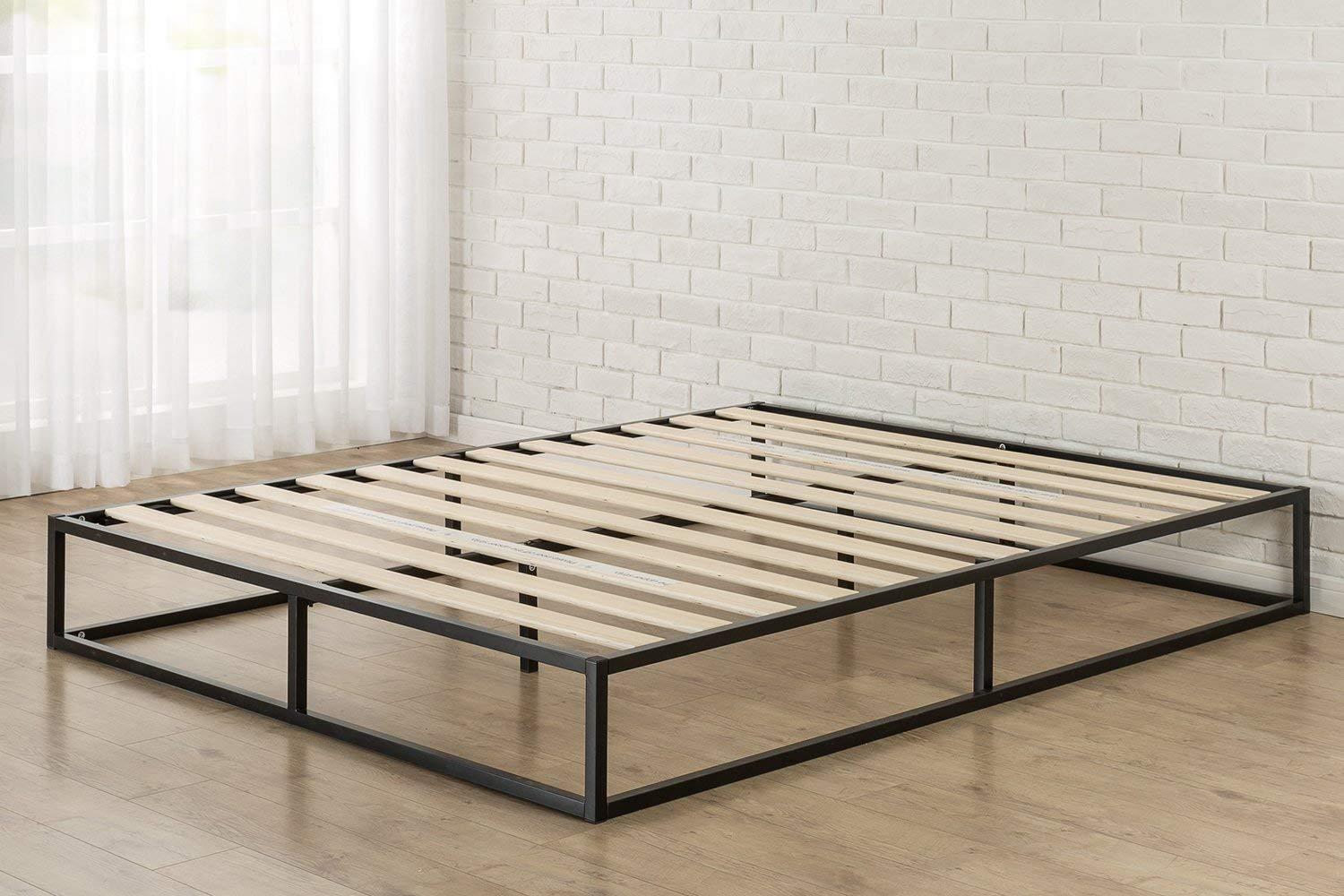 Ktaxon Bed Frame Simple Basic Iron Bed Full Size Black Walmart Com Walmart Com
