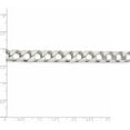 thumbnail image 4 of Sterling Silver 8.6mm Flat Open Curb Chain (26 X 8.6) Made In Italy qfoc300-26, 4 of 5