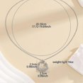 thumbnail image 2 of Collar con diseño de personalidad de circonita de estilo europeo y americano Yashi 21841 Plata, 2 of 4