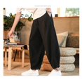 thumbnail image 4 of Loose Men's Cotton Linen Pants Male Summer New Breathable Solid Color Linen Trou, 4 of 4