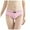 Pink, variant on Women's Threaded Mid Waist Sexy Cute Plus Size Soaking Wet Air Not Tight Panties